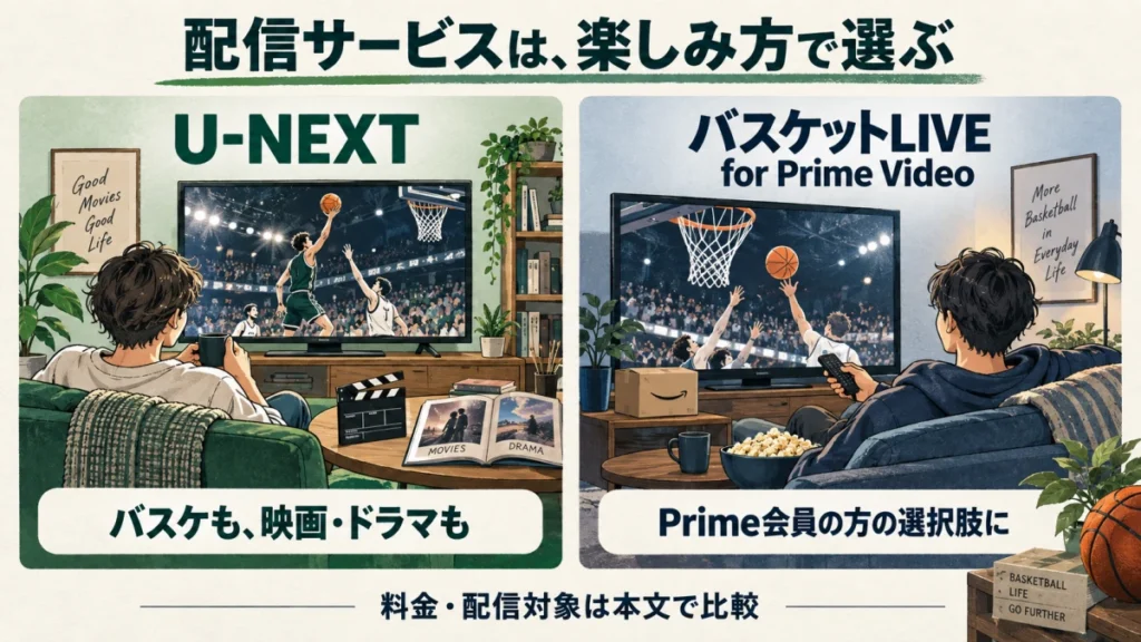 配信サービスは楽しみ方で選ぶ