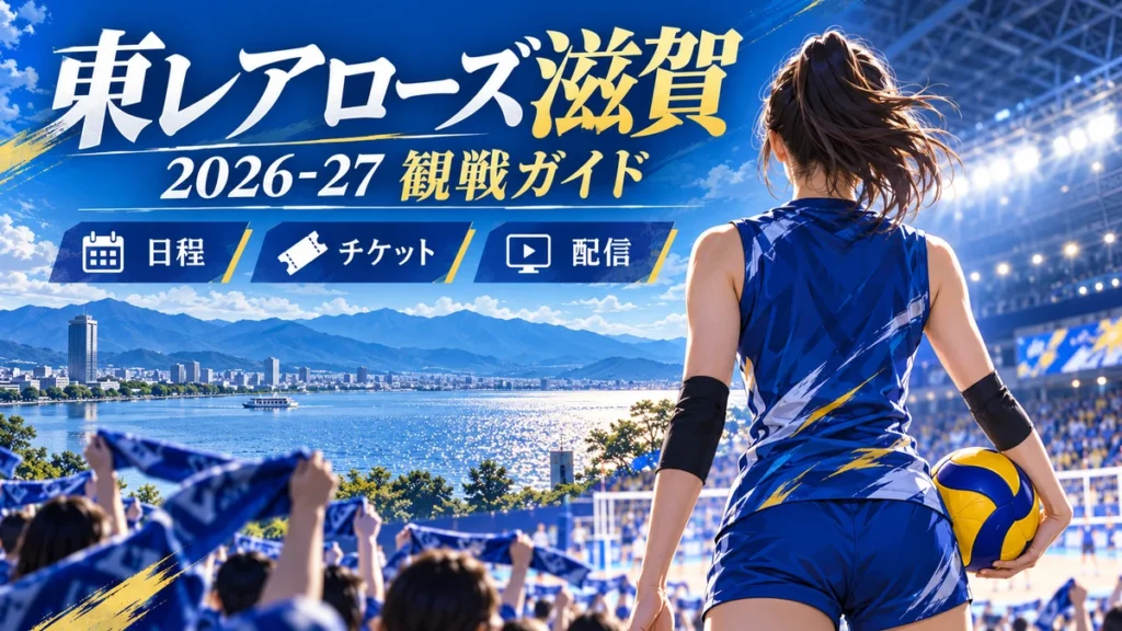 琵琶湖と青い応援カラーで描く東レアローズ滋賀2026-27観戦ガイド