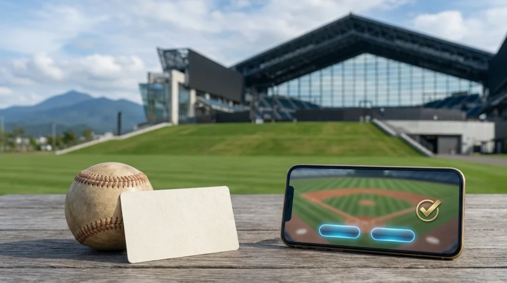エスコンフィールでもスマホで試合をLIVE視聴できる