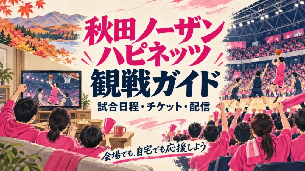 秋田ノーザンハピネッツの試合日程・チケット・配信ガイド【2026-27】